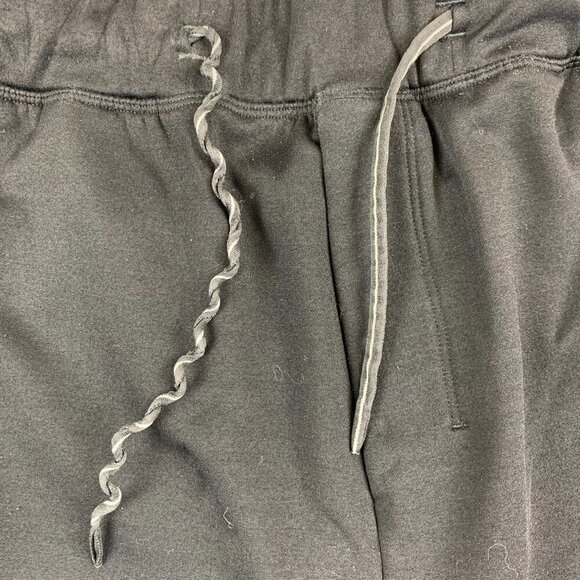 Lululemon Mens Sweatpants Large Black Fleece Lined Jogger Tapered Reflective - Picture 4 of 15
